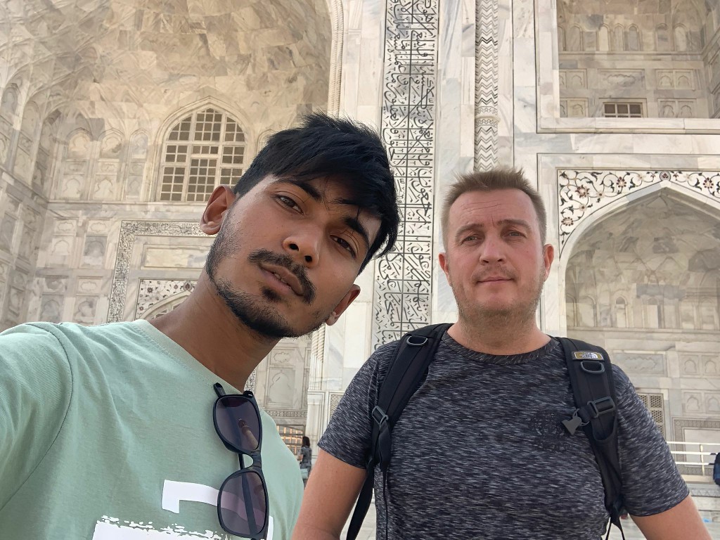 Meeting Peipsi Info Center Board Member at Taj Mahal